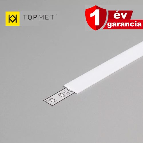 Topmet "J" opál LED profil fedél