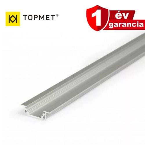 Topmet GROOVE10, eloxált LED profil (süllyeszthető)