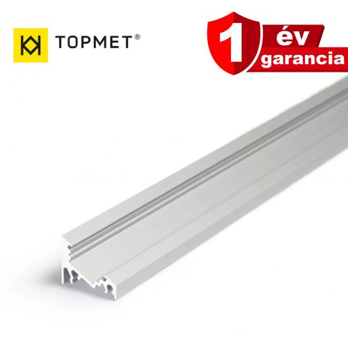 Topmet CORNER10, eloxált LED profil (sarokba illeszthető)