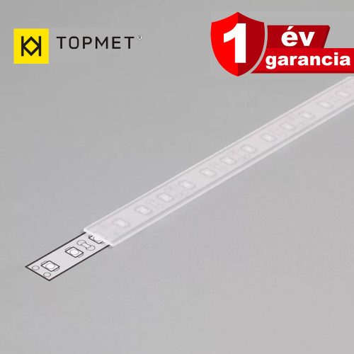 Topmet "A" opál LED profil fedél