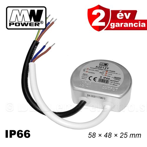 MW A2012Y, LED tápegység, 20W / 12V