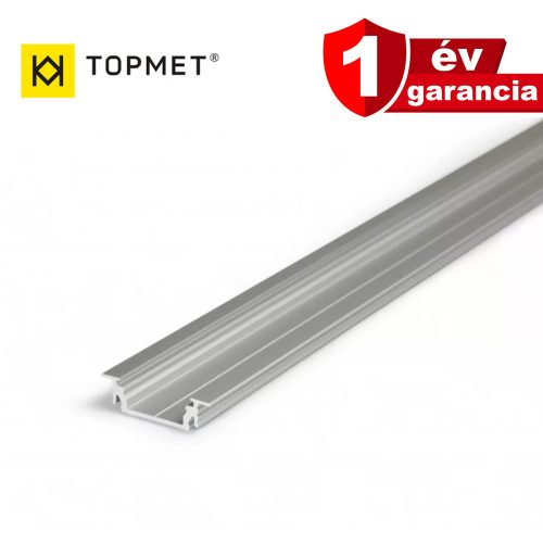 Topmet GROOVE14, eloxált LED profil (süllyeszthető)