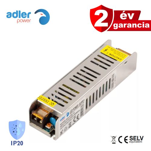 Adler ADLS-60-12, fémtokozott tápegység, 60W / 12V