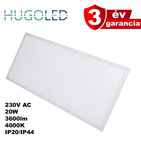 HUGO LED panel, 120° / 20W / 3600lm / 4000K