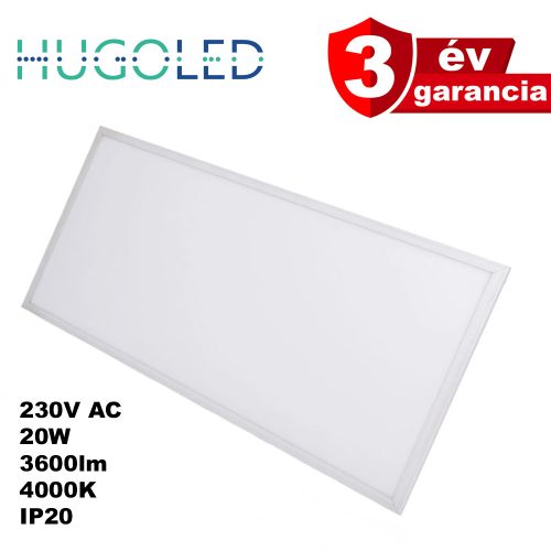 HUGO LED panel, 90° / 20W / 3600lm / 4000K