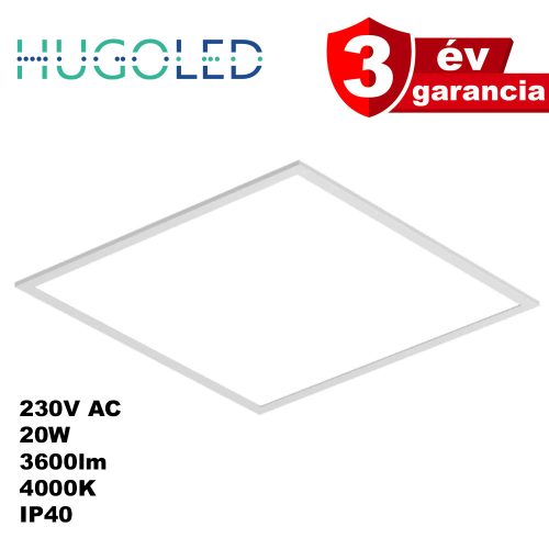 HUGO LED panel, 90° / 20W / 3600lm / 4000K