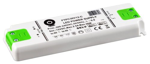 POS Power FTPC30V24-C, LED tápegység, 30W / 24V