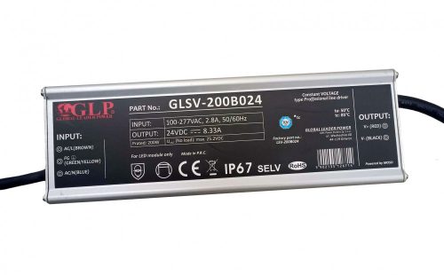 GLP GLSV-200B024, LED tápegység, 200W / 24V