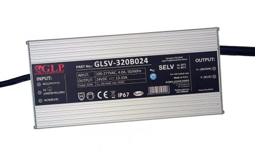 GLP GLSV-320B024, LED tápegység, 320W / 24V