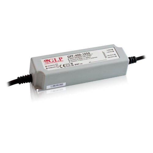 GLP GPF-40D-1400, dimmelhető áramgenerátoros LED tápegység, (18-30V) / 1400mA