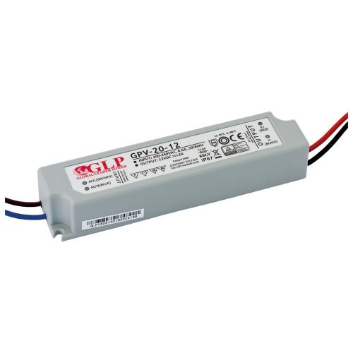 GLP GPV-20-12, LED tápegység, 24W / 12V