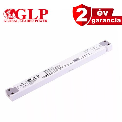 GLP GTPC-60-12-S, slim LED tápegység, 60W / 12V