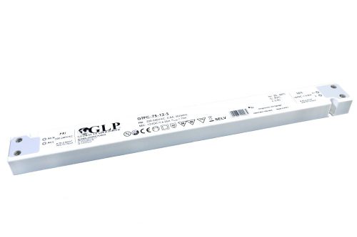 GLP GTPC-75-12-S, slim LED tápegység, 75W / 12V