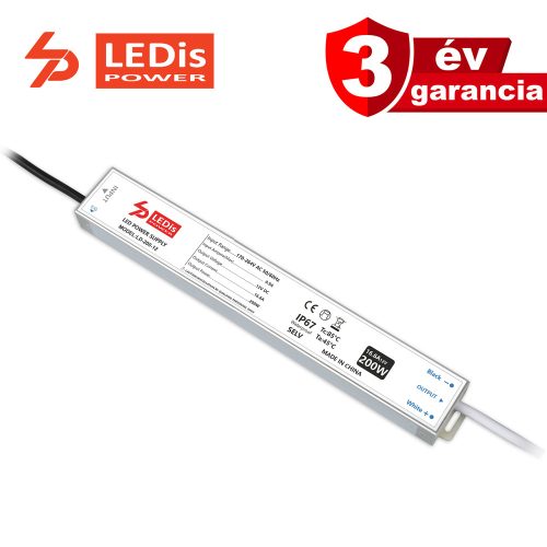 LEDis LD-200-12, LED tápegység, 200W / 12V