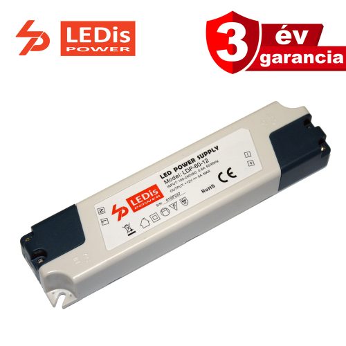 LEDis LDP-60-12, LED tápegység, 60W / 12V