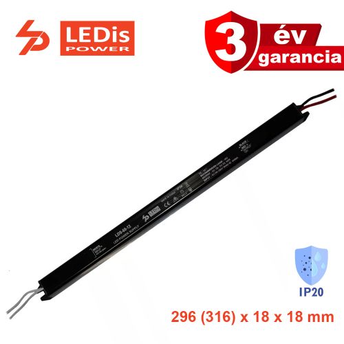 LEDis LDS-60-12, Ultra-slim LED tápegység, 60W / 12V