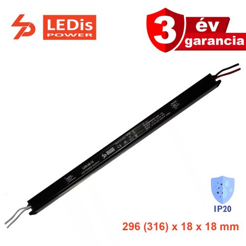 LEDis LDS-60-12, Ultra-slim LED power supply, 60W / 12V