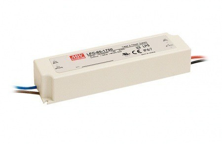 Mean Well LPC-60-1050, áramgenerátoros LED tápegység, 60W / 1050mA