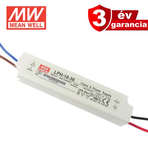 Mean Well LPH-18-36, LED tápegység, 18W / 36V