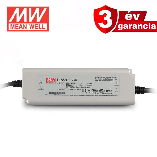 Mean Well LPV-150-36, LED tápegység, 150W / 36V