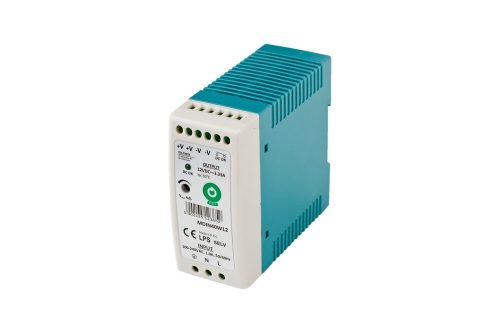 POS Power MDIN40W12, DIN sínre szerelhető tápegység, 40W / 12V