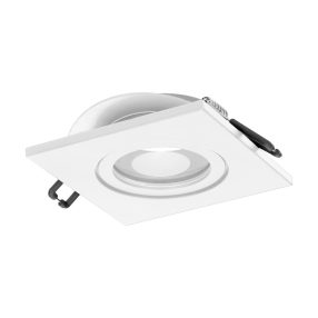   MR16/GU10 négyzet alakú díszkerettel, fehér (IP44, max. 50W)
