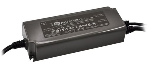 Mean Well PWM-90-12DA2, szabályozható DALI-2 tápegység, 90W / 12V