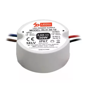 LEDis RLD-30-12, LED tápegység, 30W / 12V