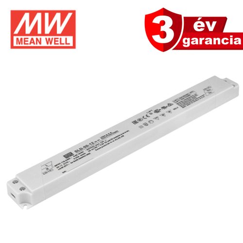 Mean Well SLD-50-12, slim LED tápegység, 50W / 12V