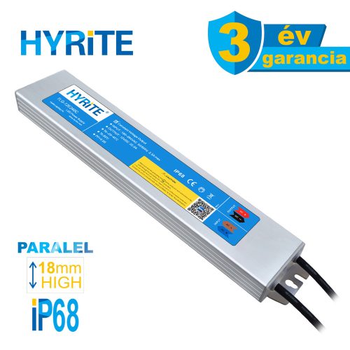 HYRITE TLG-12E240C, LED tápegység, 240W / 12V, 18mm, IP68, paralel funkció