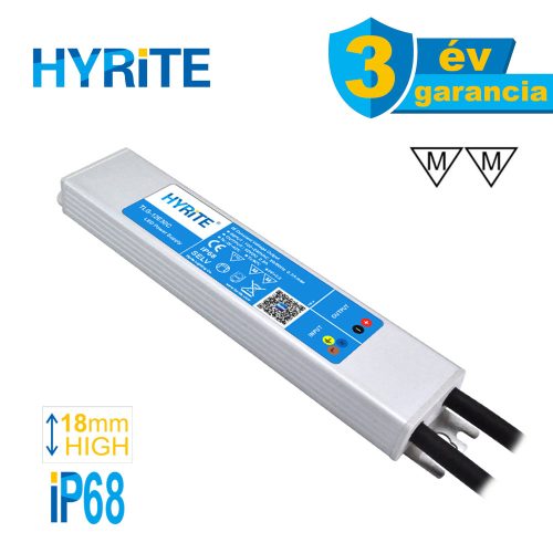 HYRITE TLG-12E30C, LED tápegység, 30W / 12V, 18mm, IP68