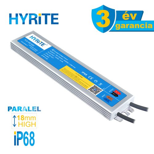 HYRITE TLG-24E150C, LED tápegység, 150W / 24V, 18mm, IP68, paralel funkció