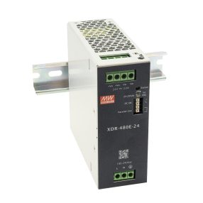   Mean Well XDR-480E-24, DIN sínre szerelhető tápegység, 480W / 24V